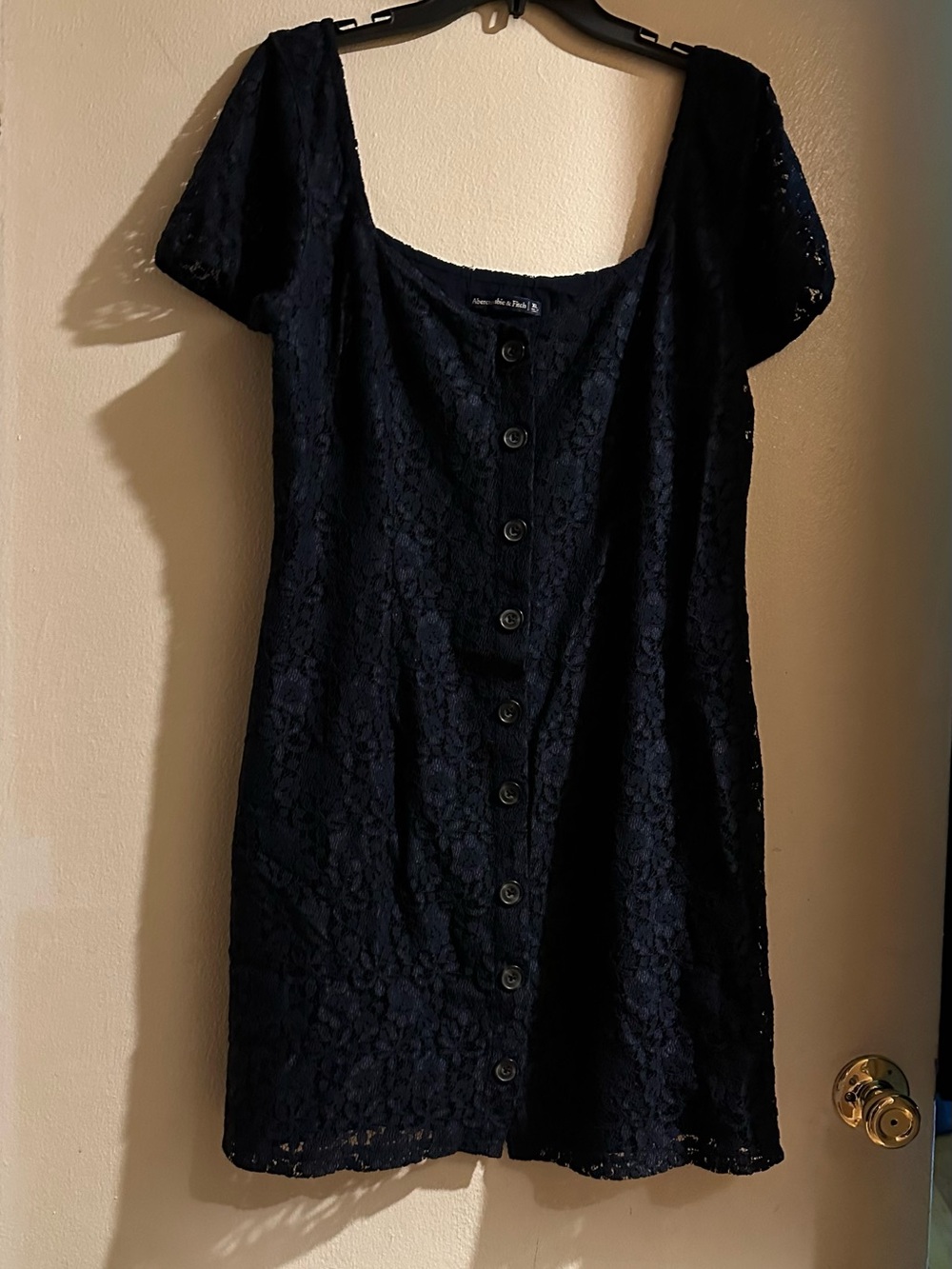 Rare Abercrombie & Fiche Lace Navy Dress